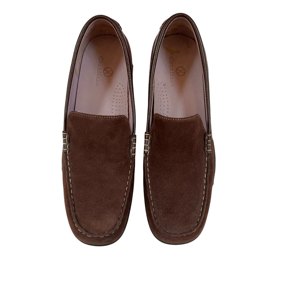 Cole Haan Suede Loafers Women’s Size 10 Brown Slip On Comfort Casual Shoes EUC